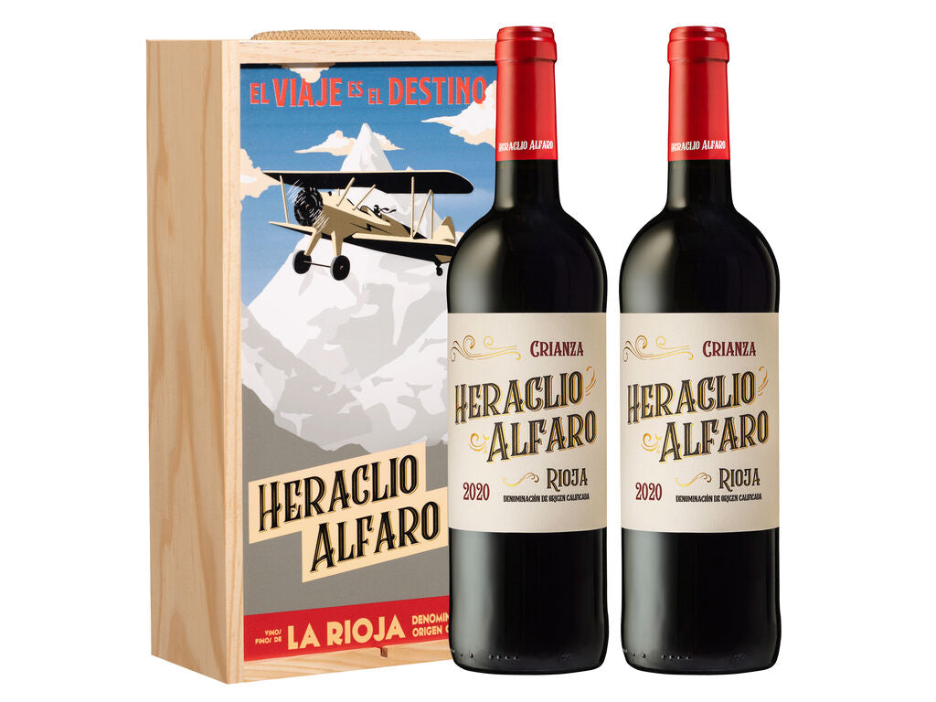 Heraclio Alfaro Crianza Estuche Madera 3 botellas