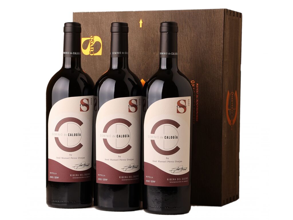 Dominio de Calogía Cuvée S 2021 Estuche madera 3 botellas