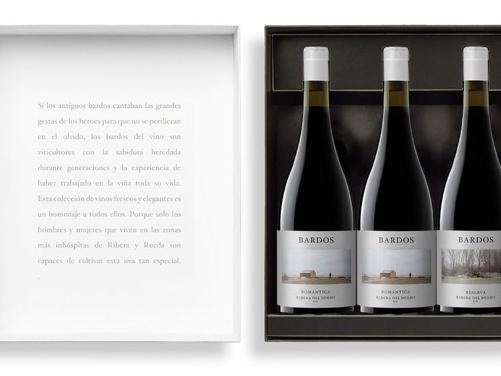 Estuche 3 botellas Bardos 2 Bot. Romántica + 1 Bot. Reserva