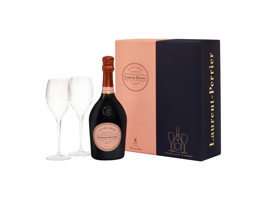 Laurent-Perrier Cuvée Rosé Estuche + 2 copas