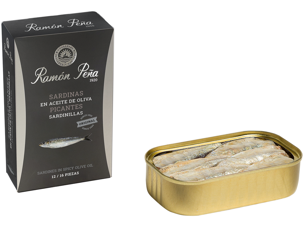 Ramón Peña Sardinilla Picante Oliva RR125FA 12/16 Unidades