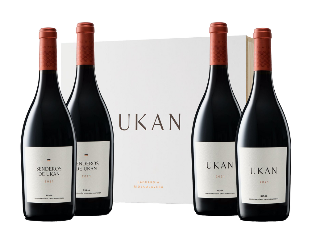 Ukan & Senderos de Ukan Estuche Madera 4 botellas
