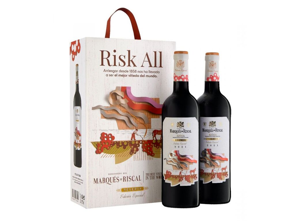 Marques de Riscal Reserva 2021 Risk All Estuche 2 botellas