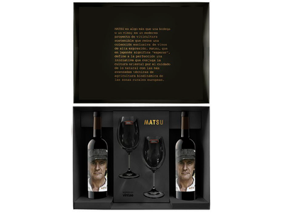 Estuche Matsu 2 Botellas El Recio + 2 Copas Riedel